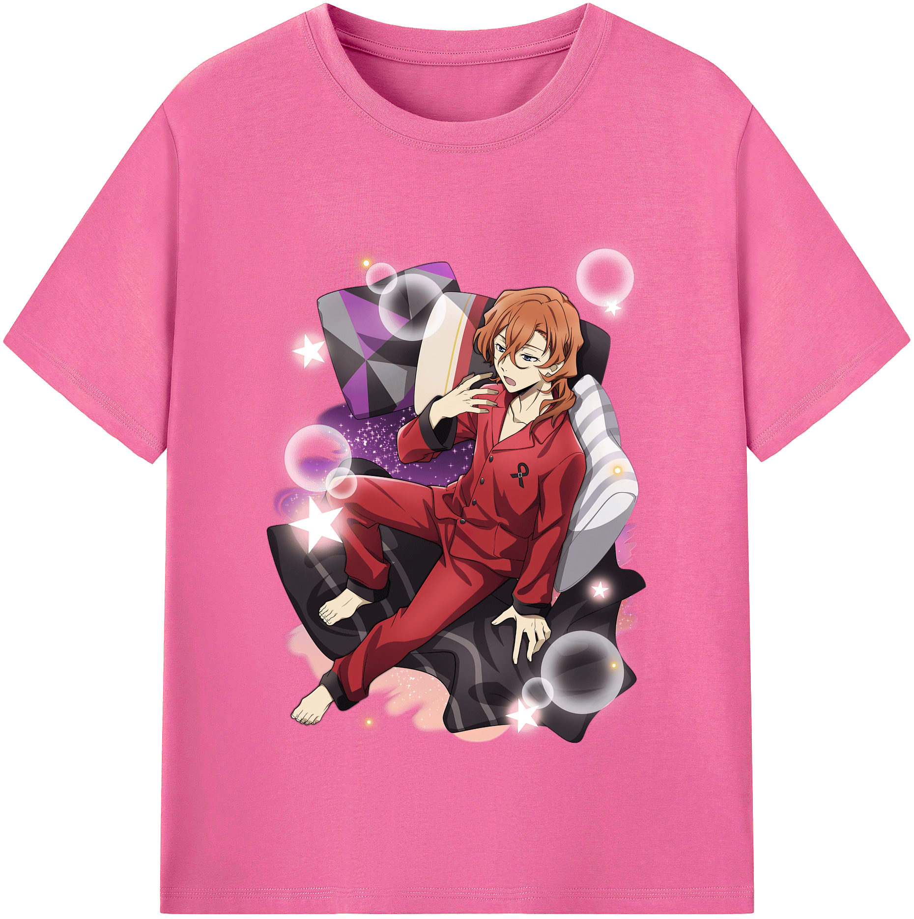 （画像用） 文豪ストレイドッグス Bungo Stray Dogs レディースカジュアルプリントTシャツ（綿100％）